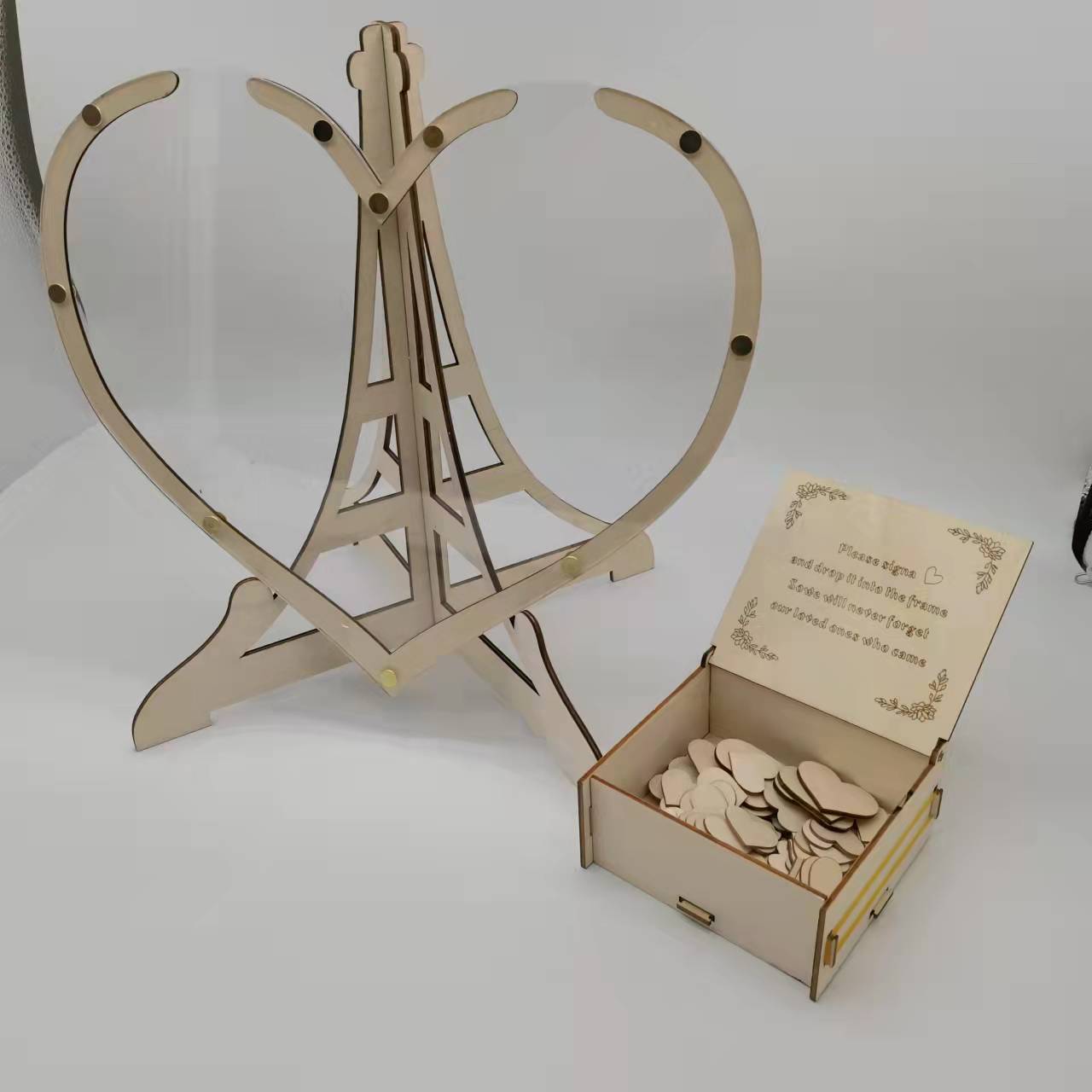 Wooden signature wedding ceremony birthday party decoration props decoration sign-in tree table bottle personalized love photo frame