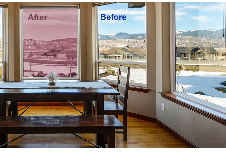Red sunscreen insulation film one-way perspective glass sticker sun room uv-proof glass film factory wholesale