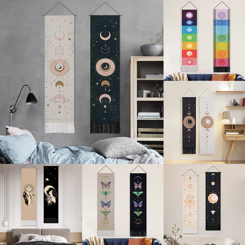 Bohemian Tapestry Nordic Living Room Bedroom Home Decor Tapestry Porch Wall Hanging Painting
