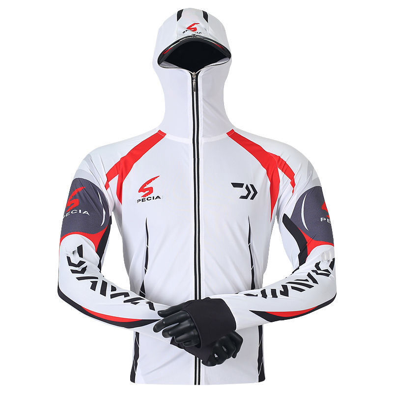 Outdoor Clothes New Outdoor Fishing Clothes Ice Silk Breathable Summer Long Sleeve Hooded Fishing Climbing Pants Men's Suit