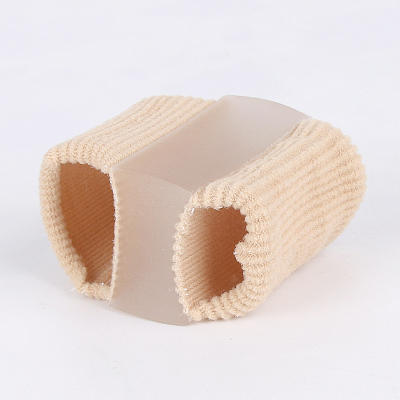 Toe splitting device thumb valgus big foot bone overlapping toe separator men's and women's fiber double hole toe set orthosis