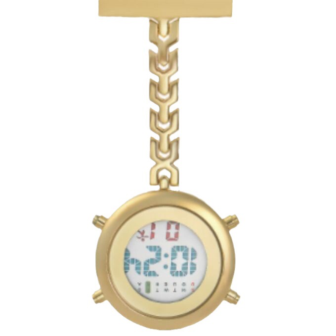 卸売りの数字は携帯の看護師の時計の胸の時計の現物の病院の金属の札の時間を表示します。|undefined