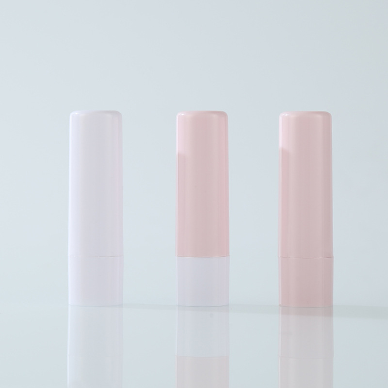 Spot 5g lip balm empty tube sample split plastic lipstick tube pink DIY straight can lipstick tube