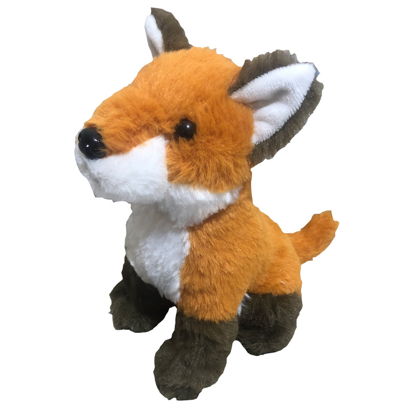 Wholesale cross-border cartoon cute Fox doll plush toy rag doll animal pillow holiday gift