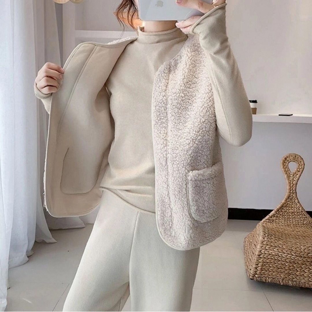 Particle Velvet Vest Spring New Particle Velvet Plush Velvet Vest Outer Wearing Vest Women's Fur One Warm