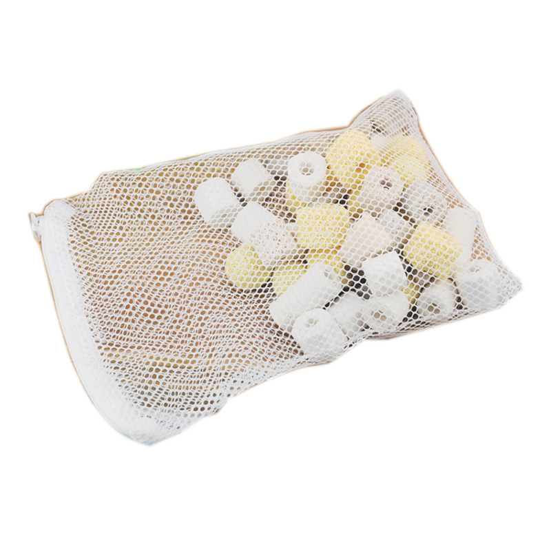 Aquarium fish tank filter material packaging bag filter bag water mesh bag with zipper wholesale
