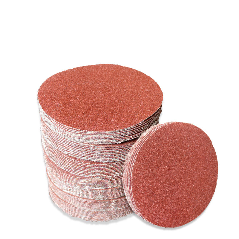 Polished sandpaper Sheet 6 inch 150mm flocking sandpaper sheet disc sandpaper sheet brushed back velvet sandpaper sheet