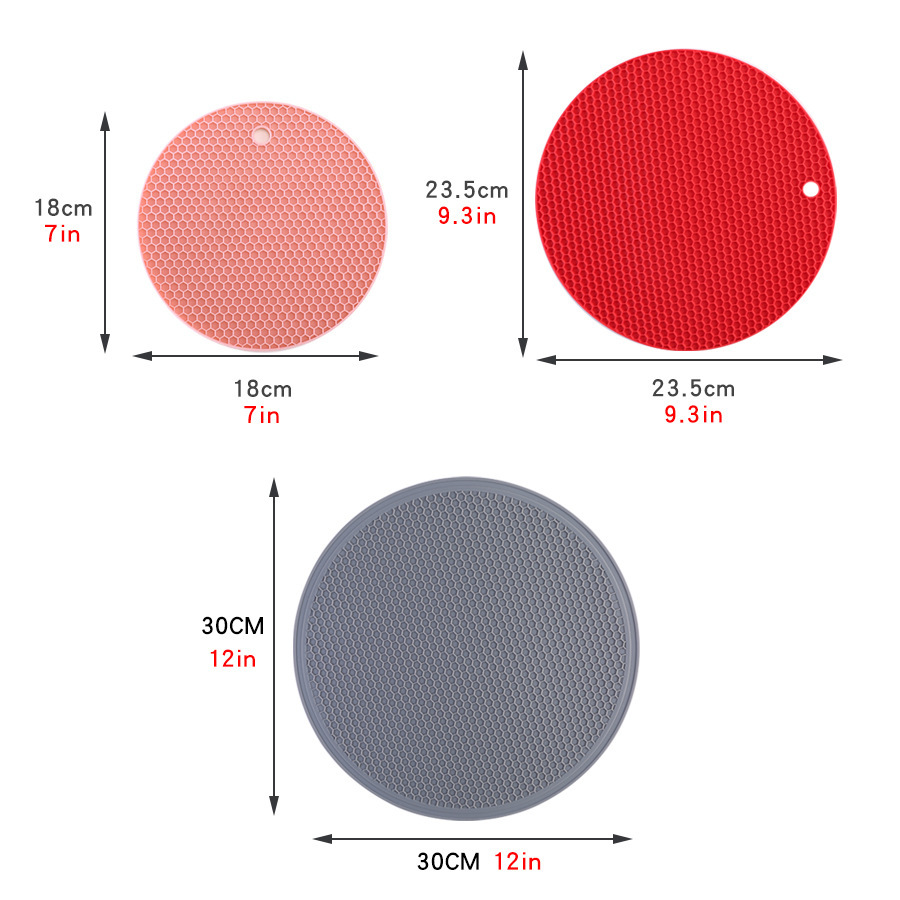 厂家学生家用桌垫硅胶耐高温隔热垫锅碗蜂窝ins风沥水垫批发