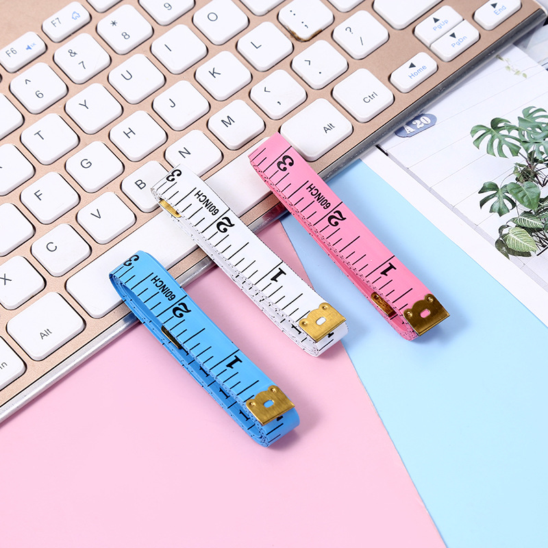 Candy color tailor ruler plastic soft ruler 1.5 m soft ruler measuring clothing tape measuring tool household supplies