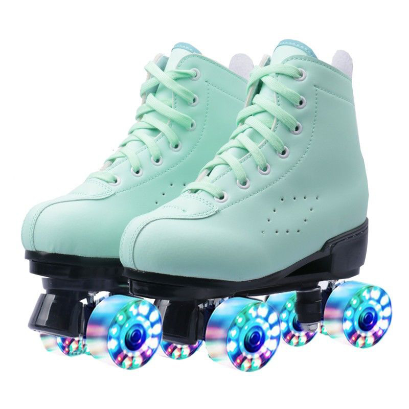Cross-border exclusive for adults double-row skates children's four-wheel skates adult men's and women's roller skates flash skates