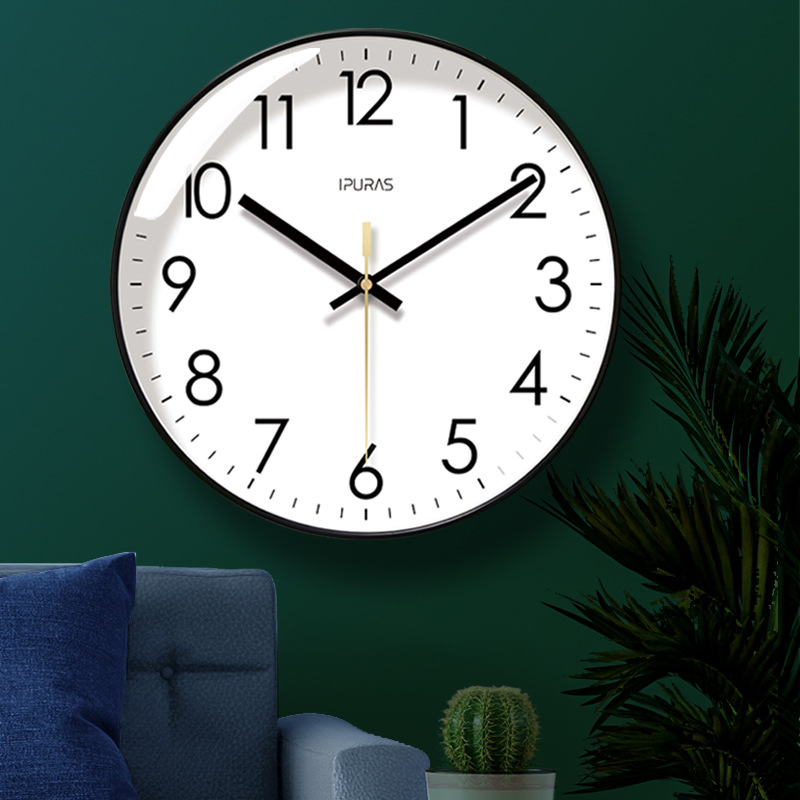 Ipla 6026 net red clock wall clock living room classic clock wall wall mute sweep second quartz clock
