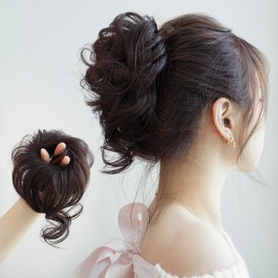 Explosive wig female fluffy natural octopus hair package chicken tail messy bud coiled hair long beard balls hair ring
