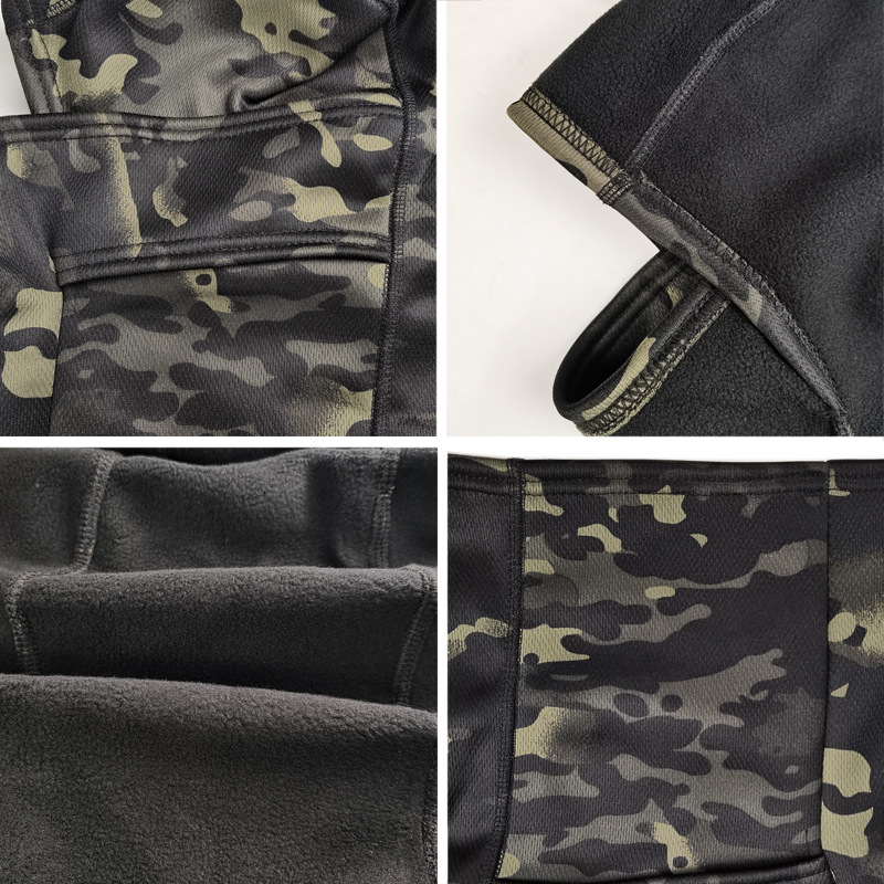 Winter Cold-proof Riding Mask Camouflage Balaclava Cap Windproof Velvet Warm Military Tactical Headgear Scarf