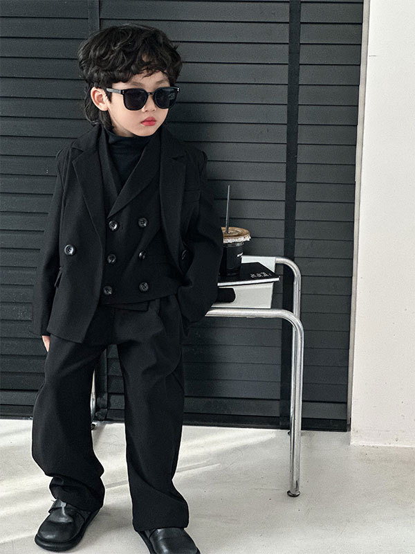 Boy's suit suit  autumn new children's dress Korean style casual and handsome small suit one piece trendy