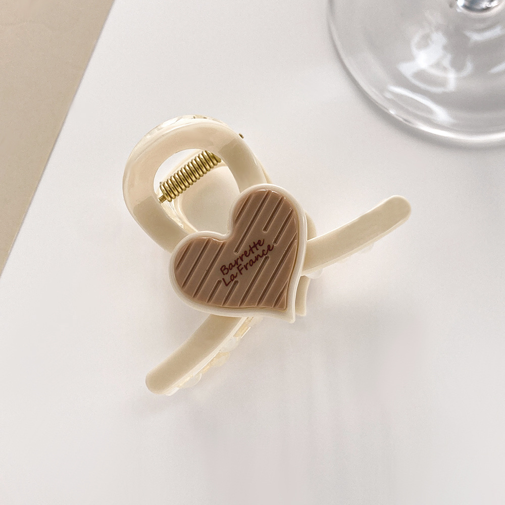 Neue liebe haar clip halb haar krawatte mode haarnadel kinder haar zubehör außenhandel heißer verkauf kopfschmuck kleine größe shark clip 7cm_voghion.com