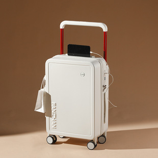 New wide trolley luggage female student High-looking mute wheel password suitcase small fresh 20-inch boarding case