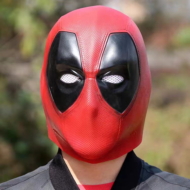 Halloween deadpool mask latex headgear deadpool decoration Christmas cosplay latex mask