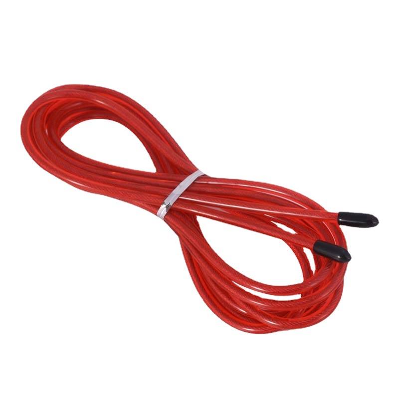 Bearing steel wire spare rope aluminum alloy rubber PVC fitness high speed steel wire rope skipping exercise 3m * 4.5mm special