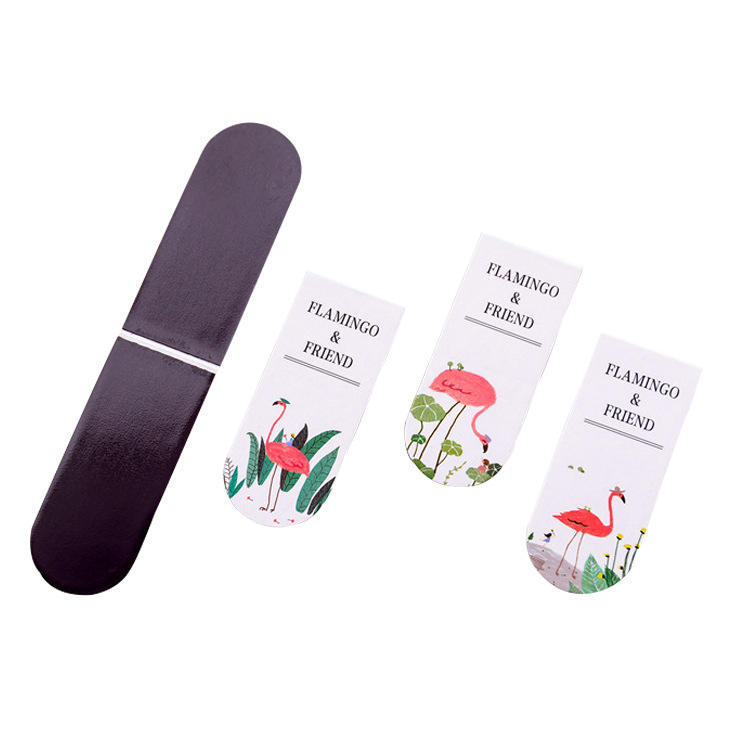Factory wholesale cartoon set magnetic bookmarks advertising gifts student supplies Xueba magnet stickers bookmarks