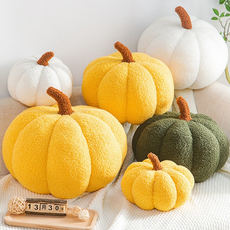Modern Simple ins Style Pumpkin Pillow Cute Cyber Celebrity Plush Toy Living Room Sofa Bay Window Cushion