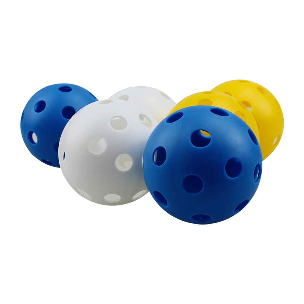 72mm Microsoft 26 hole indoor pick ball PE injection floor ball practice ball children's toy