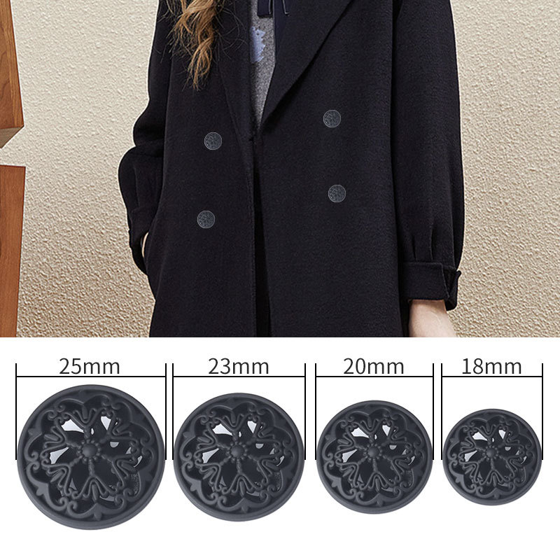 Suit Metal Button Gold Hollow Flower Coat Button Women's Small Suit Button Button