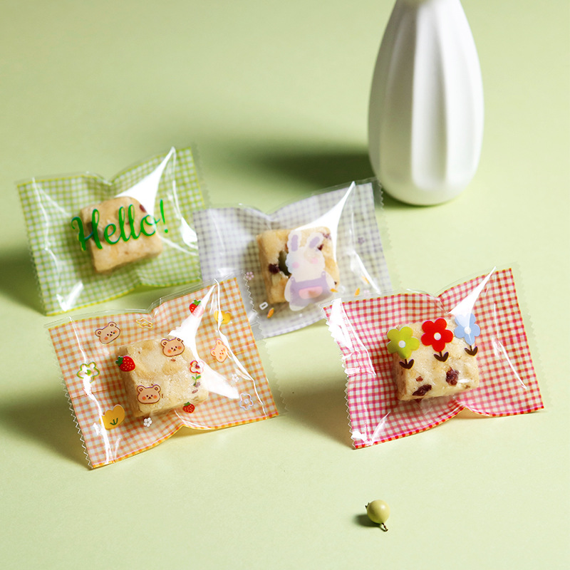 New snowflake crisp packaging bag summer flowers mixed nougat machine seal bag candy packaging bag manufacturers wholesale
