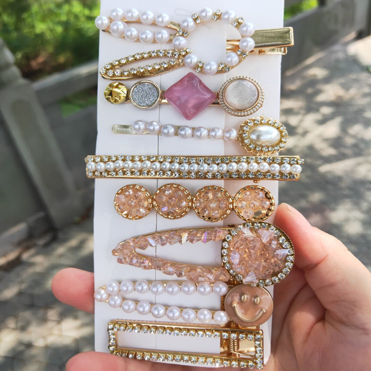 Hairpin suit Amazon WeChat TikTok hot water drop fashion simple starfish Flower hairpin clip butterfly