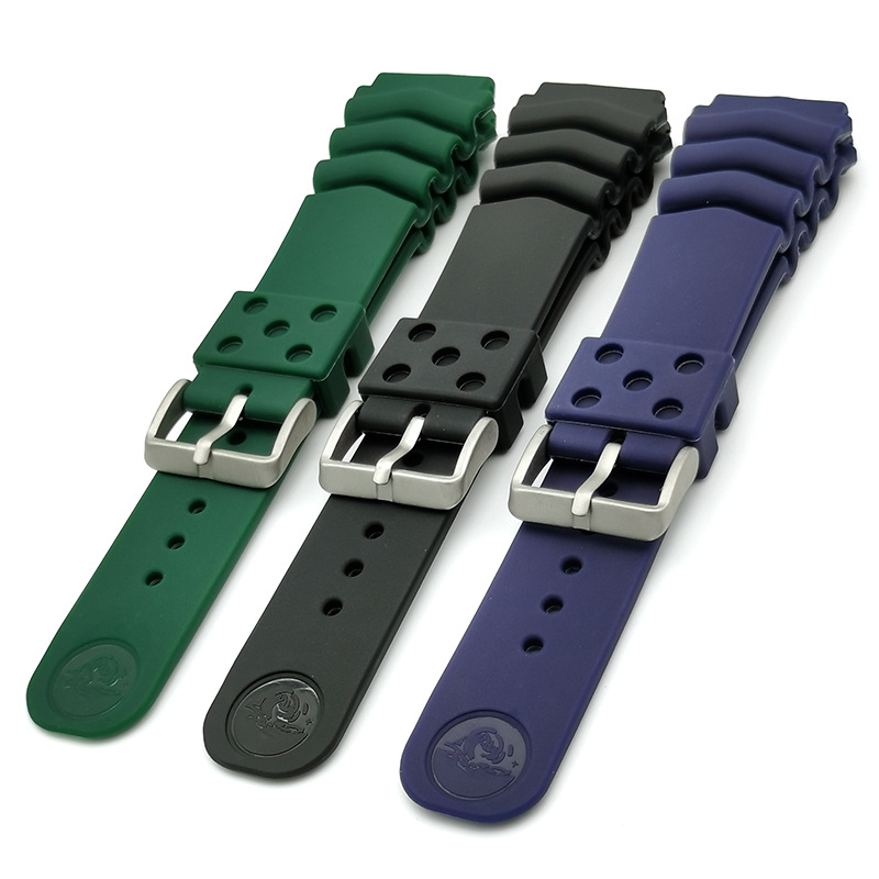 Suitable for Seiko Water Ghost Canned Abalone 007 Series 18mm 20mm 22mm Rubber Watch Strap