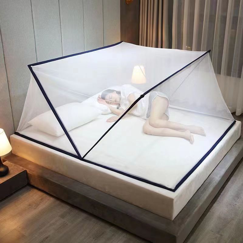 Factory cross-border new factory installation-free folding mosquito net Children's mosquito net dormitory single mosquito net double bed mosquito net