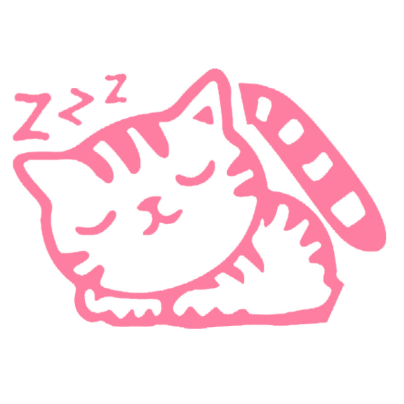 Foreign trade cross-border new kitten sleeping luminous decorative wall stickers living room bedroom creative fluorescent switch self-adhesive stickers