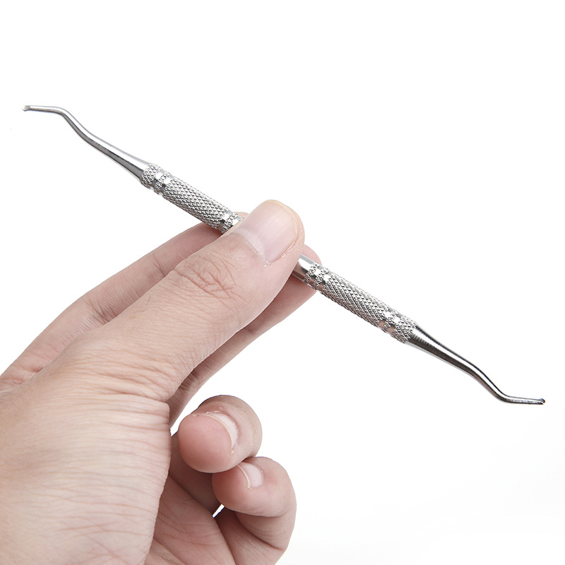 Stainless steel nail removal device toenail nail insertion double nail removal device nail groove cleaning nail dirt gap nail removal device