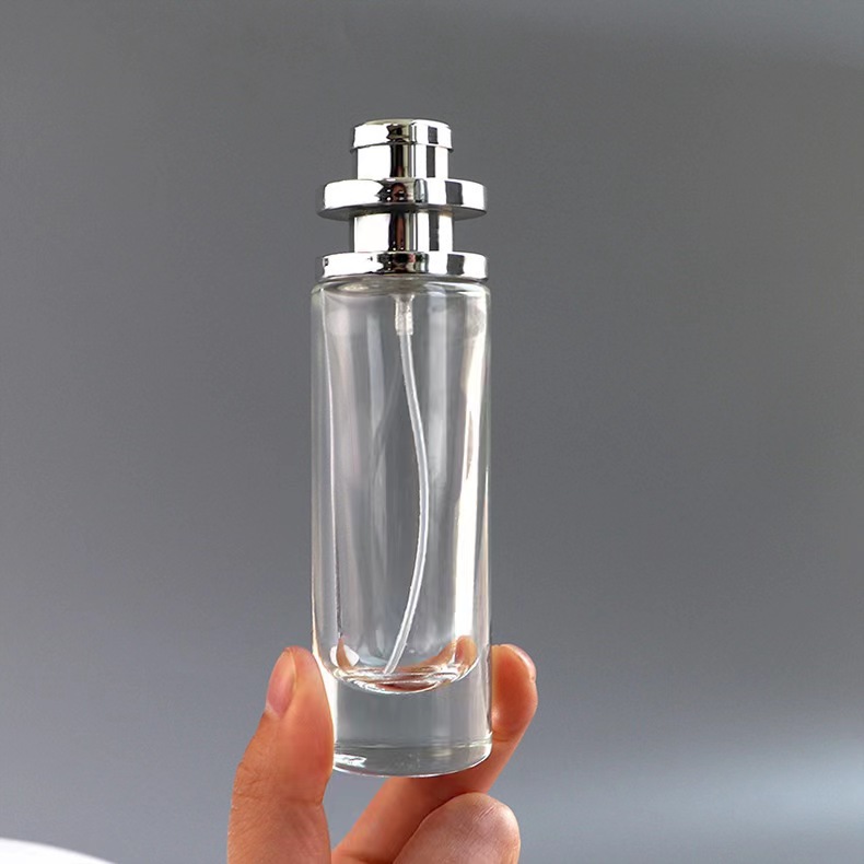 30ml transparent cylindrical perfume bottle round perfume spray bottle perfume packaging bottle cosmetics packaging bottle direct supply