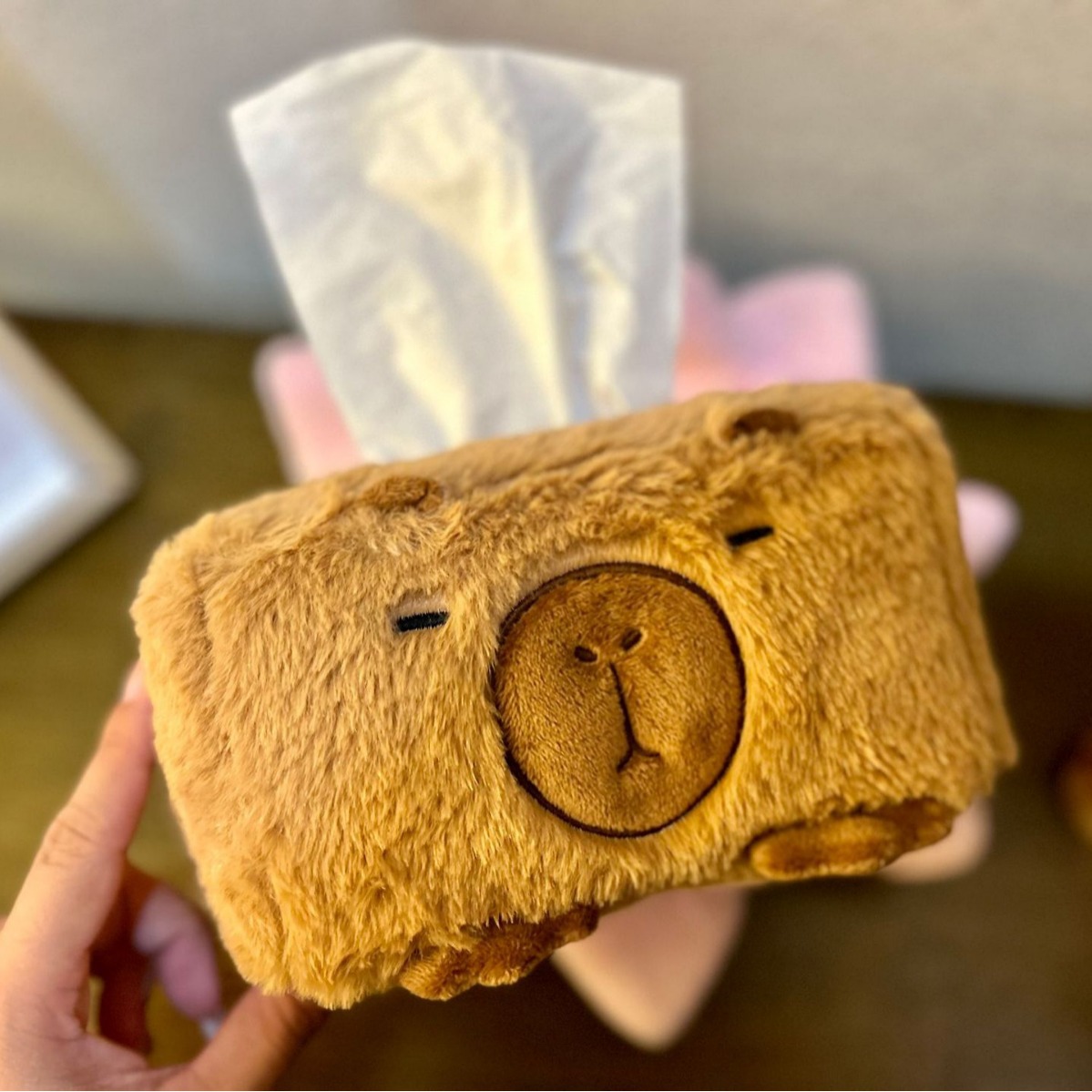 Capybara tissue box plush toy capibara Doll Doll creative cartoon shape tissue box tissue box