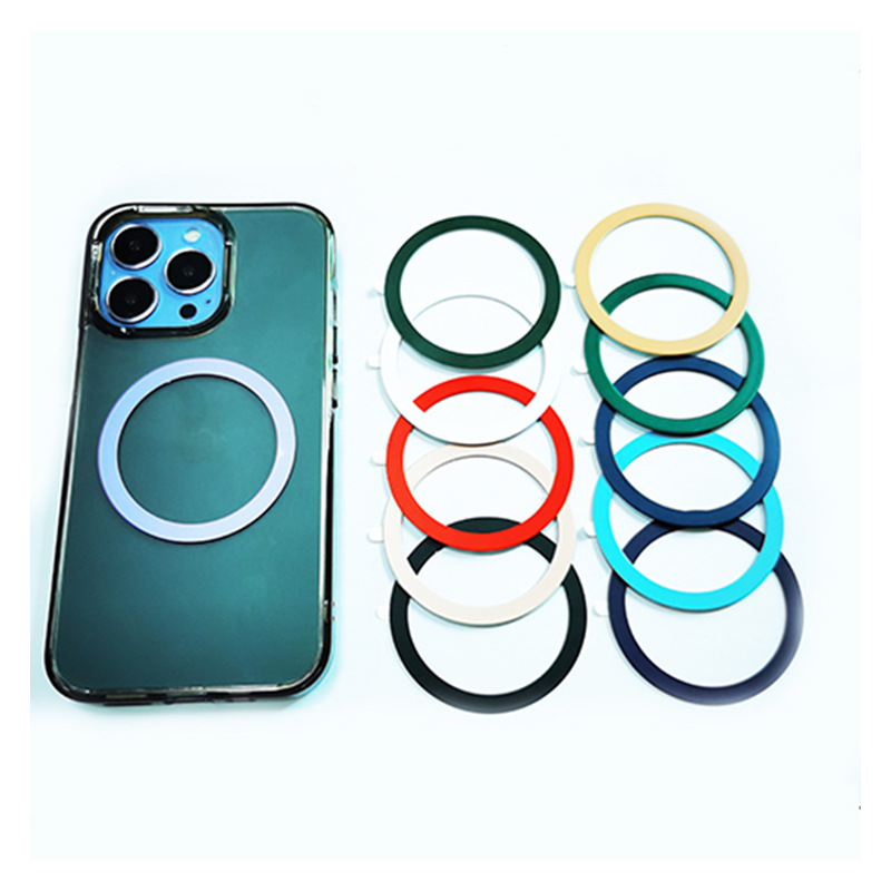 Magnetic attraction ring Shenzhen factory direct wireless charging magnetic ring baking varnish magnetic stickers ultra-thin auxiliary adsorption magnetic sheet