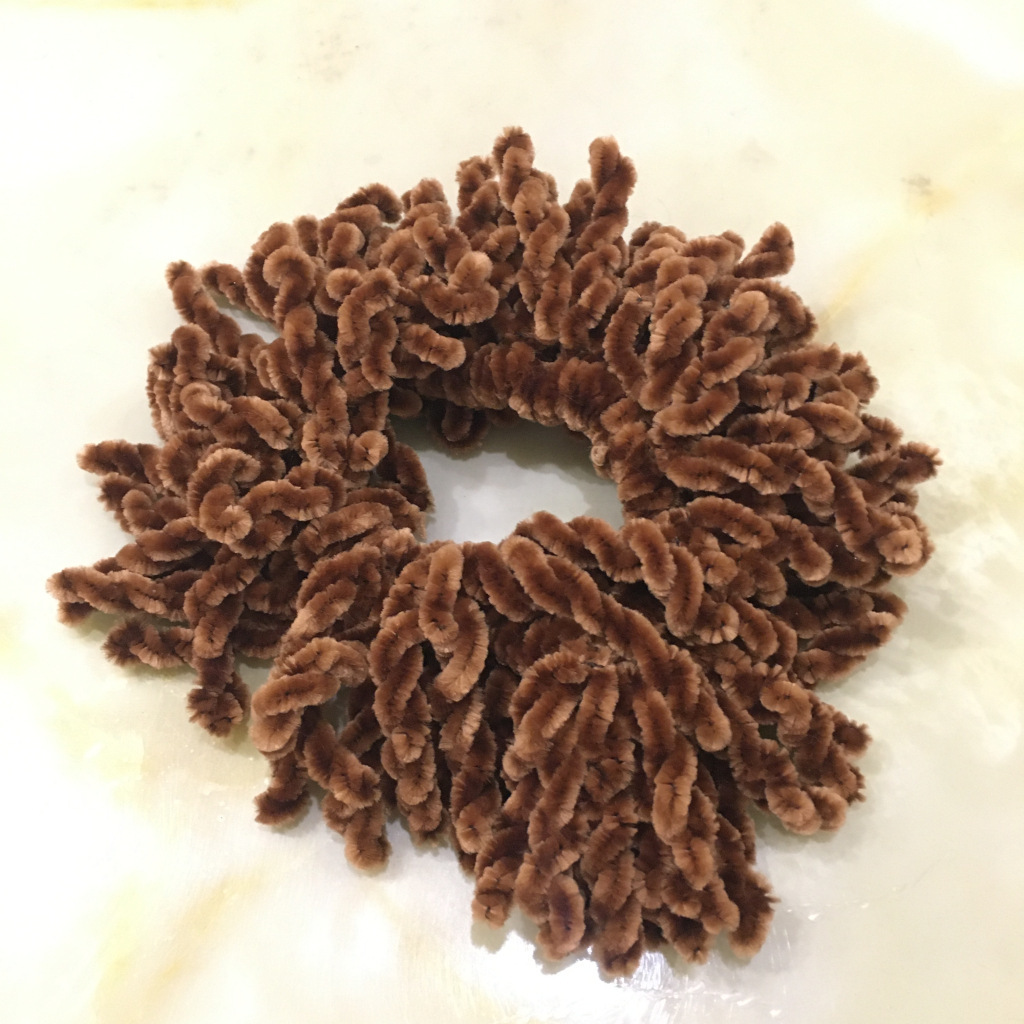 Plush Wool Hair Loop Solid Color Backing Head Flower Indonesian Headscarf Accessories Ethnic Backing Hat Headwear H144