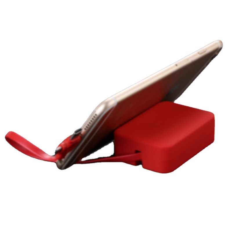Shake the sound spell a lot of explosions mobile phone bracket data line Macron telescopic three-in-one super fast charging line