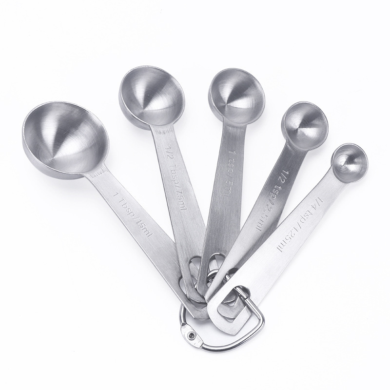 Kitchen utensils stainless steel measuring spoon measuring spoon 6-piece set 9-piece set with scale measuring cup measuring ruler seasoning