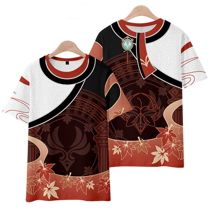 Original God cos clothing pain clothes rice wife City game surrounding animation suit ten thousand leaf clothes summer two-dimensional short sleeve t-shirt