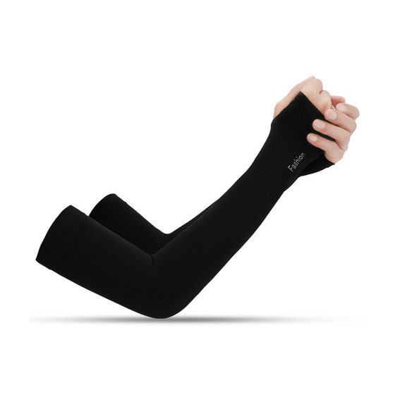 Ice silk sunscreen sleeve men's and women's summer riding sleeve outdoor sports arm cover sunshade breathable extended HB04