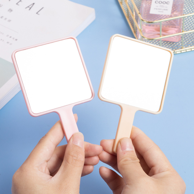 Mini Cute Handheld Makeup Mirror Student Portable Small Portable Mirror Handmade Cream Gel diy Small Mirror