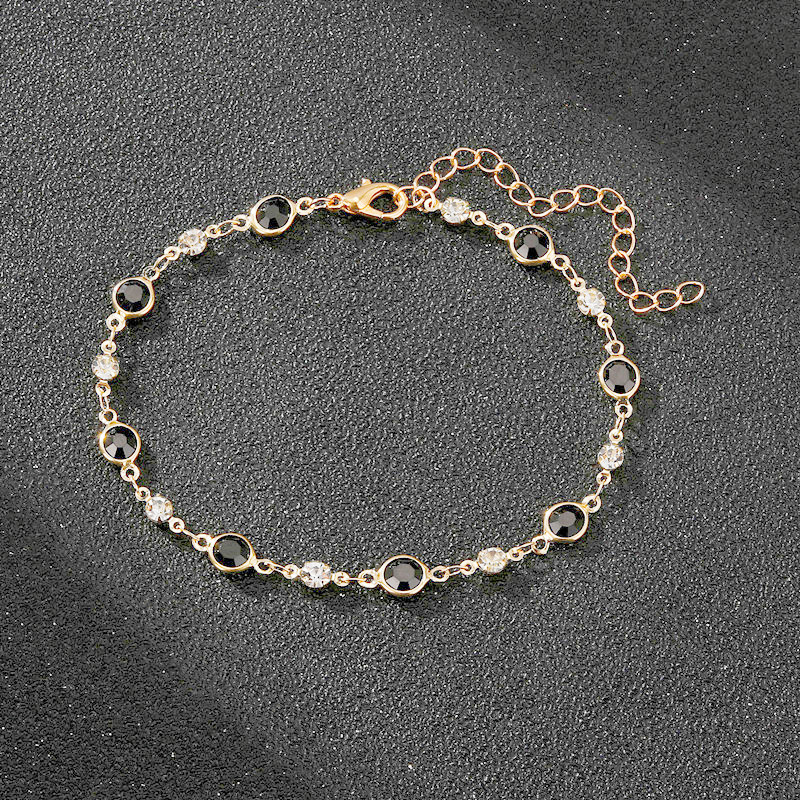 New cross-border AliExpress Amazon hot selling personalized accessories elegant women's all-match fashion colorful crystal bracelet