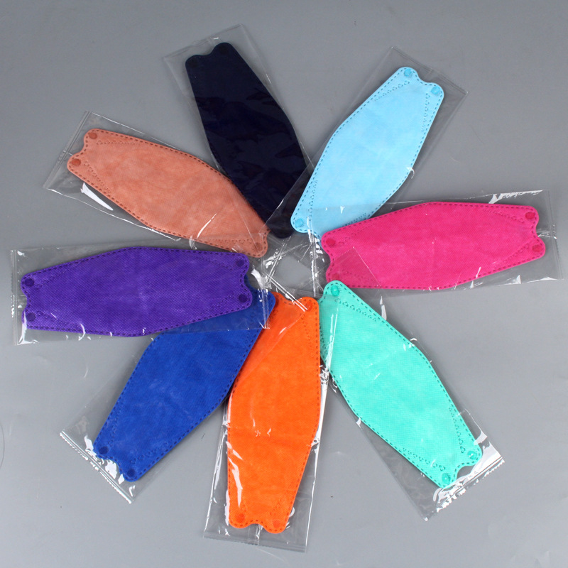 Ruierxin 3D adult KN94 mask fish mouth Willow KN95MASK independent packaging KF95 three-dimensional protection