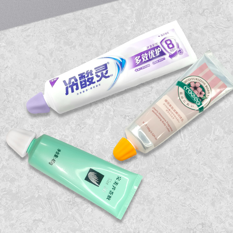 Cross-border Internet Celebrity New Food Grade Silicone Toothpaste Cap Cross Mouth Self-closing Toothpaste Cover Toothpaste Squeeze Artifact