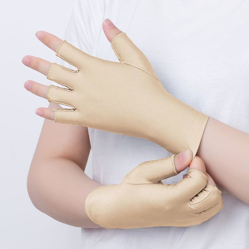 Women's Half Finger Gloves Summer Thin Sunscreen Spring and Autumn Driving Fishing Nail Art Tea Gloves Free Shipping