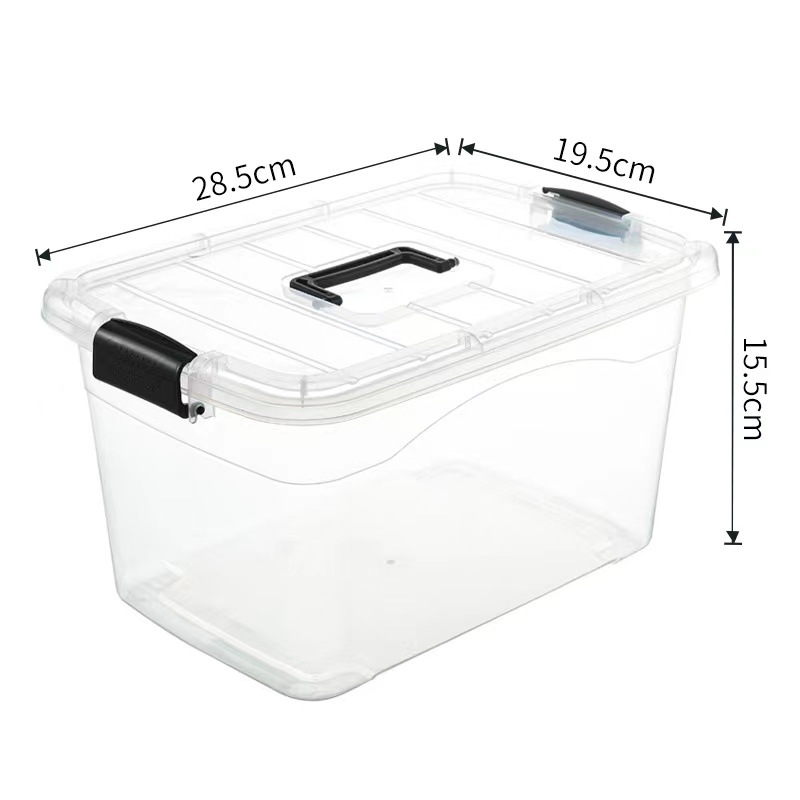 Transparent wide handle 7L(28.5*19.5*15.5cm)