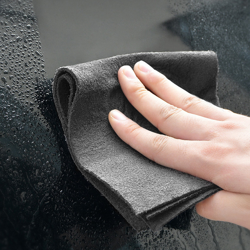 Thickened magic cloth glass cleaning cloth household bathroom mirror waterless printing lint-free absorbent cloth