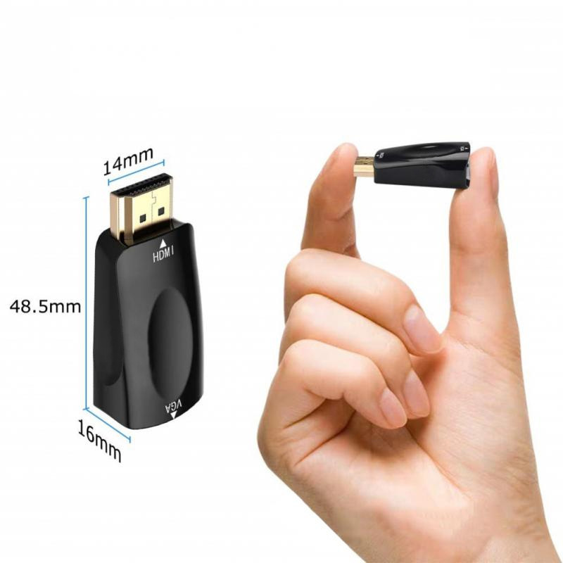 hdmi to vga HD Converter computer HDMI male to VGA master audio cable HDMI to vga head