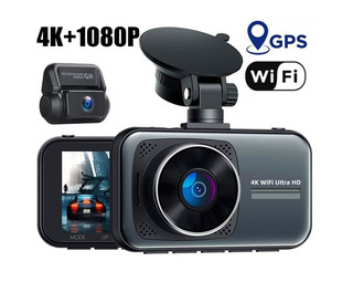High-end private model 3-inch 5GWiFi interconnected 4K 1080P dual-recording HD driving recorder for foreign trade e-commerce
