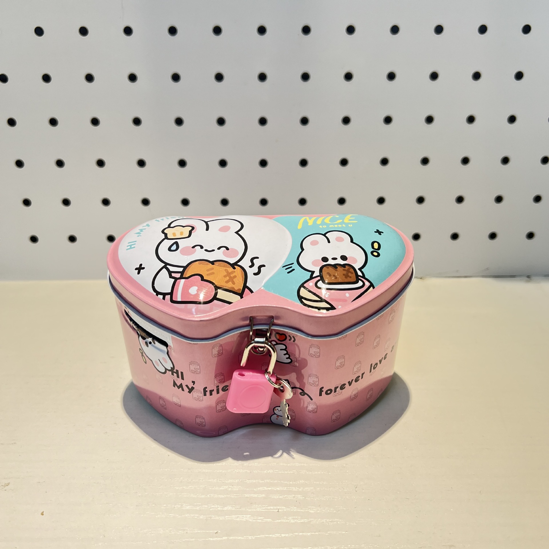 24-year new picture new children's creative double-heart large piggy bank Student Gift Piggy Bank kindergarten prize